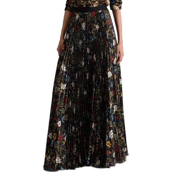 Alice and Olivia Katz Pleated Maxi Skirt - Picture 1 of 6